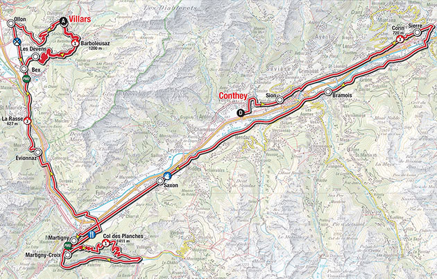 Romandie stage 4 map